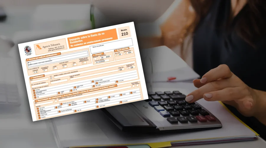 Tax form 210 (modelo 210) tax on owning a property for personal use.