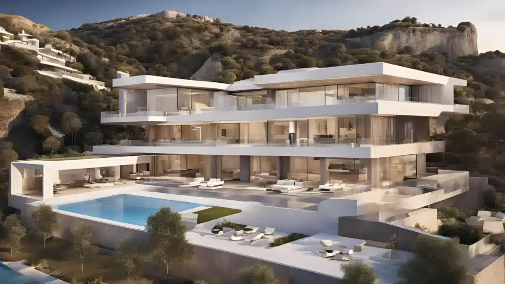 luxury house in malaga, next to mountains and sea