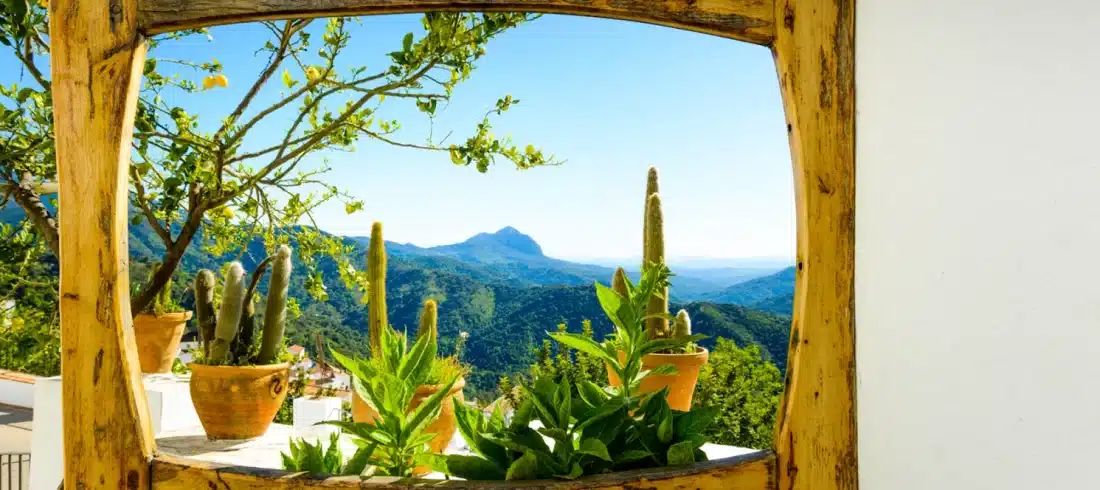 viewpoint-genalguacil Viewpoint in genalguacil, the village of art in Malaga (Spain)