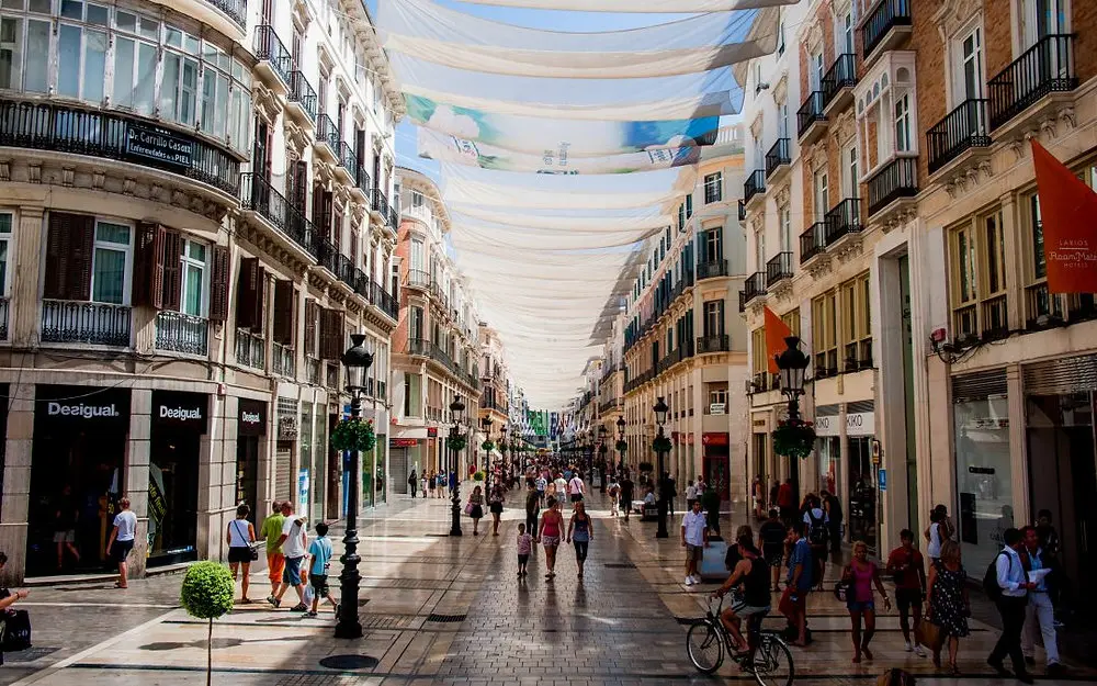 calle larios malaga spain