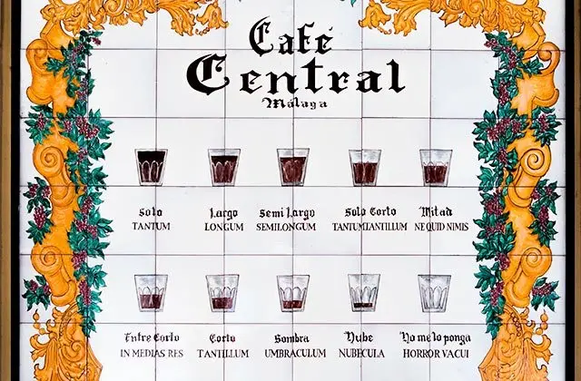 types of coffees malaga