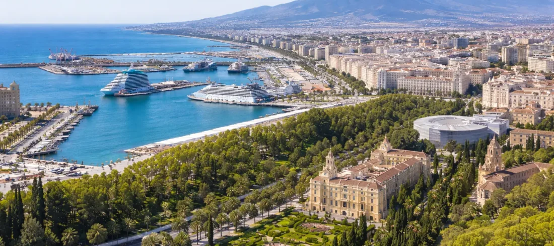 malaga air view malaga air view