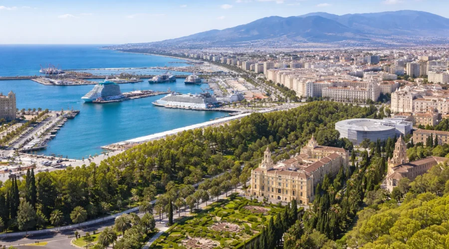 malaga air view