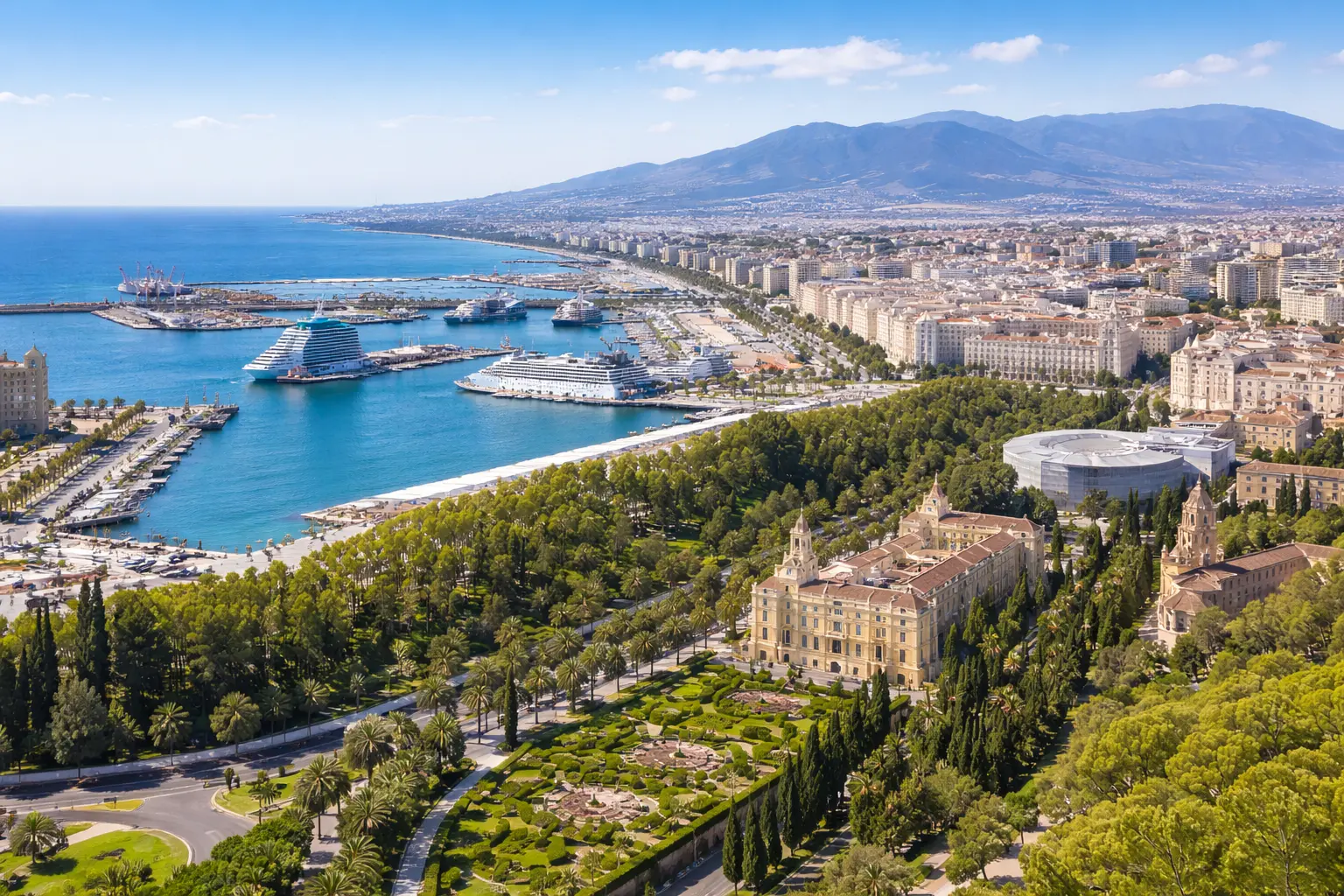 malaga air view