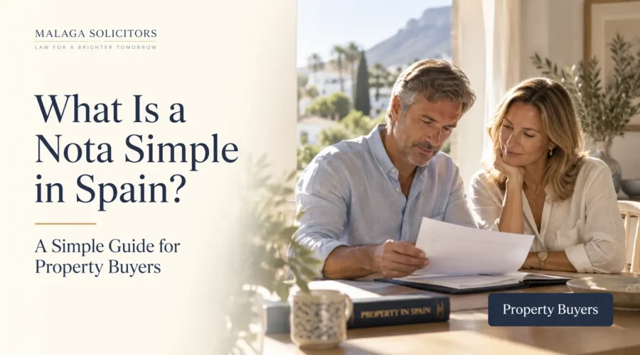 nota simple meaning spain