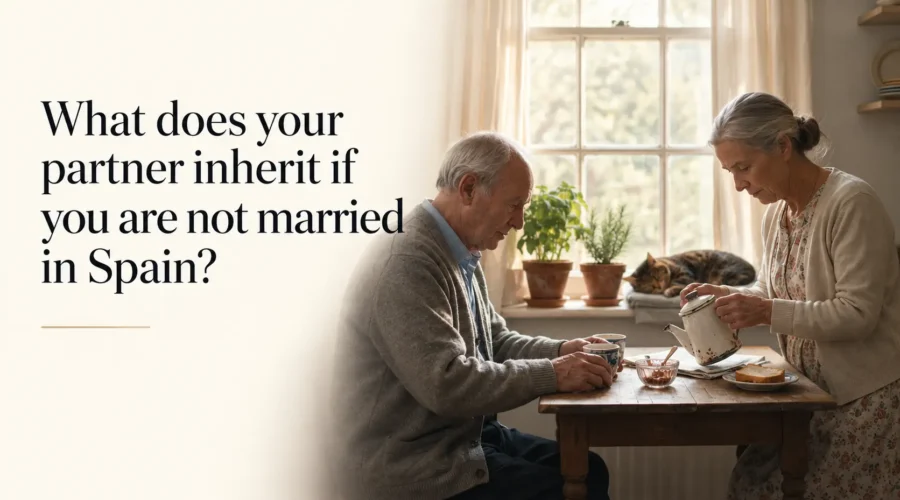 partner inherit if you are not married in spain