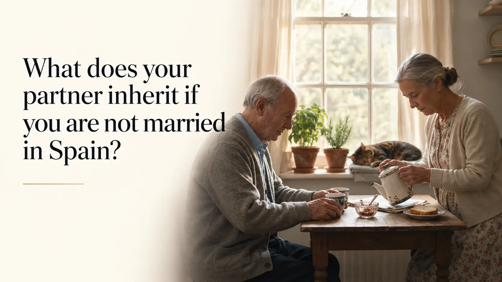 partner inherit if you are not married in spain